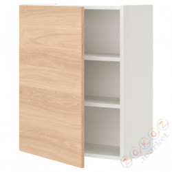 ⭐ENHET⭐настенный шкаф 2полки/дверь, белый/подражание. дуб, 60x32x75 cm⭐ИКЕА-79320980