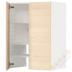 ⭐METOD⭐Шкаф okaнадa сполка/Drzс упражнениями, белый/Askersund яркий узор ясеня, 60x80 cm⭐ИКЕА-79504516