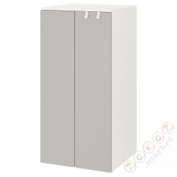 ⭐SMASTAD / PLATSA⭐Гардероб, белый/Серый, 60x57x123 cm⭐ИКЕА-59430140