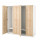 ⭐PAX / BERGSBO⭐Гардероб, белый/под беленый дуб, 200x60x201 cm⭐ИКЕА-89478258