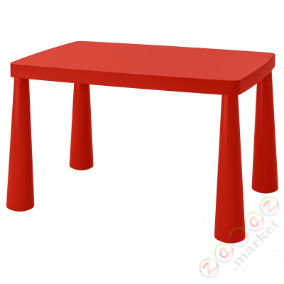 ⭐MAMMUT⭐Детский стол, внутренности/снаружи красный, 77x55 cm⭐ИКЕА-60365167