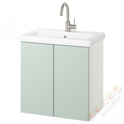 ⭐ENHET / TVALLEN⭐Sзаf umyw сдверь/umyw/bateria, белый/бледно-серо-зеленый, 64x43x65 cm⭐ИКЕА-59557761