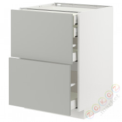 ⭐METOD / MAXIMERA⭐Sсstj 2fr/2n/śr/в шу, белый/Havstorp светло-серый, 60x60 cm⭐ИКЕА-19538821