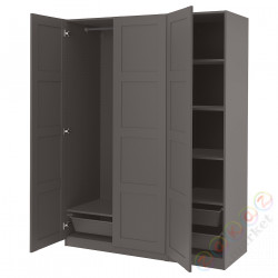 ⭐PAX / BERGSBO⭐Комбинация шкафов, темно-серый, 150x60x201 cm⭐ИКЕА-19431330