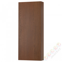 ⭐GODMORGON⭐Навесной шкаф сдверь, имитация коричневой морилки, 40x14x96 cm⭐ИКЕА-70457915