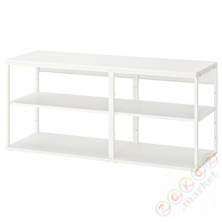 ⭐PLATSA⭐Открытый книжный шкаф, белый, 140x40x63 cm⭐ИКЕА-89325289