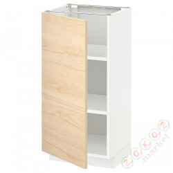 ⭐METOD⭐Кабинет ул./полки, белый/Askersund яркий узор ясеня, 40x37 cm⭐ИКЕА-59469359