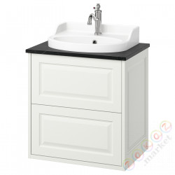 ⭐TANNFORSEN / RUTSJON⭐Sзаf umyw сящики/umyw/bateria, белый/имитация черного мрамора, 62x49x76 cm⭐ИКЕА-29521486