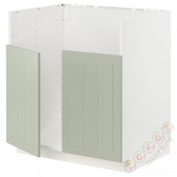 ⭐METOD⭐BREDSJÖN тумба под раковину двойная, белый/Stensund светло-зеленый, 80x60 cm⭐ИКЕА-19486902