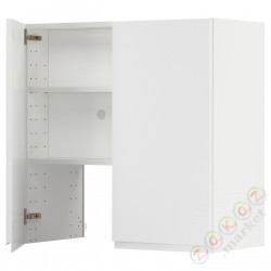 ⭐METOD⭐Шкаф okaнадa сполка/Drzс упражнениями, белый/Voxtorpматовый белый, 80x80 cm⭐ИКЕА-49504363