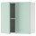 ⭐SMASTAD⭐Навесной шкаф, белый светло-зеленый/с1 полка, 60x32x60 cm⭐ИКЕА-69542953