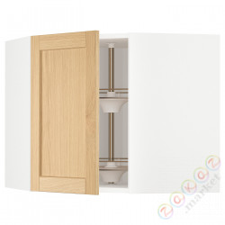 ⭐METOD⭐Шкаф навесной угловой с каруселью, белый/Forsbacka дуб, 68x60 cm⭐ИКЕА-69509326