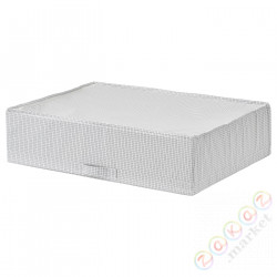 ⭐STUK⭐Контейнер для одежды/постельные принадлежности, белый/Серый, 71x51x18 cm⭐ИКЕА-50309577