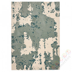 ⭐RINGKLOCKA⭐Ковровая дорожка сkrótkim włosiem, зеленый/сливочный, 160x230 cm⭐ИКЕА-70578012