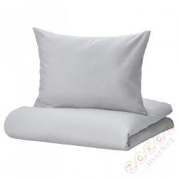 ⭐NATTSVARMARE⭐Poszwa na kołdrę i posвызовka, светло-серый, 150x200/50x60 cm⭐ИКЕА-20529335