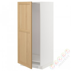 ⭐METOD⭐Шкаф, высокий лед/проживающий, белый/Forsbacka дуб, 60x60x140 cm⭐ИКЕА-79509439