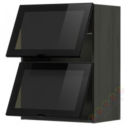 ⭐METOD⭐Уровень тсс 2 стакан Drz, черный/Ютис стекло60x80 cm⭐ИКЕА-89391769