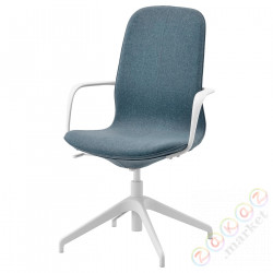 ⭐LANGFJALL⭐Стул konferencyjne ссвязаныokiet., Gunnared синий/белый⭐ИКЕА-79252622