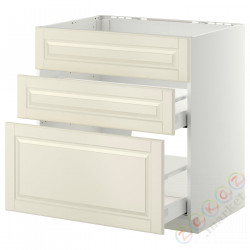 ⭐METOD / MAXIMERA⭐Форма L + 3F/2шу, белый/Bodbyn сливочный, 80x60 cm⭐ИКЕА-39028041