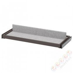 ⭐KOMPLEMENT⭐Выдвижной лоток со вставкой для обуви, темно-серый/светло-серый, 75x35 cm⭐ИКЕА-39436992