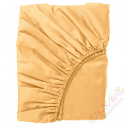 ⭐NATTJASMIN⭐Простыня на резинке на резинке, желтый, 120x200 cm⭐ИКЕА-60543424