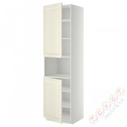 ⭐METOD⭐Ш x В ст микрофон 2Drz/половина, белый/Bodbyn сливочный, 60x60x220 cm⭐ИКЕА-79464520