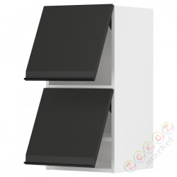 ⭐METOD⭐Горизонтальный шкаф 2 Drzв и открытое касание, белый/Upplöv матантрацит, 40x80 cm⭐ИКЕА-19493587