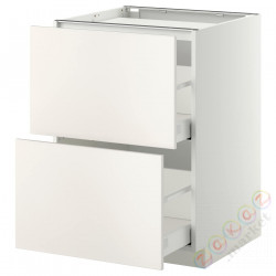 ⭐METOD⭐Старший полковник/2fr/2шу, белый/Veddinge Серый, 60x60 cm⭐ИКЕА-39923591