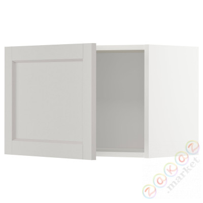 ⭐METOD⭐Навесной шкаф, белый/Lerhyttan светло-серый, 60x40 cm⭐ИКЕА-09463350
