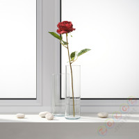⭐SMYCKA⭐Sztuczny цветок, внутренности/снаружи/Роза красный, 52 cm⭐ИКЕА-40571795