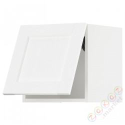 ⭐METOD⭐Шкаф навесной горизонтальный с кнопкой открывания, белый Enköping/белый имитация дерева, 40x40 cm⭐ИКЕА-89473487