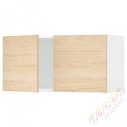 ⭐METOD⭐настенный шкаф/2 дверь, белый/Askersund яркий узор ясеня, 80x40 cm⭐ИКЕА-89465741