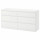 ⭐KULLEN⭐Комод, 6 ящики, белый, 140x72 cm⭐ИКЕА-90309245 ⭐KULLEN⭐Комод, 6 ящики, белый, 140x72 cm⭐ИКЕА-90309245