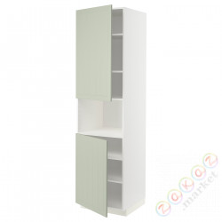 ⭐METOD⭐Ш x В ст микрофон 2Drz/половина, белый/Stensund светло-зеленый, 60x60x220 cm⭐ИКЕА-99486408