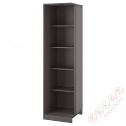 ⭐PAX⭐Dostawka угол 4 полки, темно-серый, 53x58x201 cm⭐ИКЕА-60515119