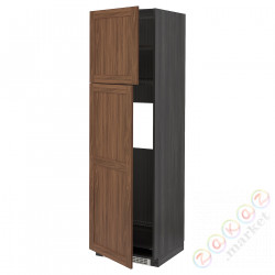 ⭐METOD⭐Shah ic с2 Drz, черныйEnköping/коричневый орех, 60x60x200 cm⭐ИКЕА-49476402