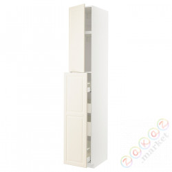 ⭐METOD / MAXIMERA⭐Sза wys сwys 1Drz/4шу, белый/Bodbyn сливочный, 40x60x240 cm⭐ИКЕА-19461096