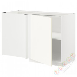 ⭐METOD⭐Угловой напольный шкаф с полкой, белый/Vallstena белый, 128x68 cm⭐ИКЕА-79507237