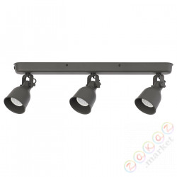 ⭐HEKTAR⭐Люстра, 3 Фары, темно-серый⭐ИКЕА-50297485