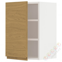 ⭐METOD⭐Навесной шкаф с полками, белый/Voxtorpподражание. дуб, 40x60 cm⭐ИКЕА-99539039