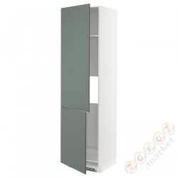 ⭐METOD⭐Шш н айс/проживающий 2Drz, белый/Bodarp серо-зеленый, 60x60x220 cm⭐ИКЕА-69317148