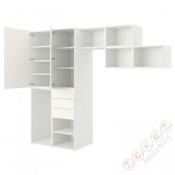 ⭐PLATSA⭐Гардероб с 2 DrzВайами я3 ящики, белый/FONNES белый, 300x57x241 cm⭐ИКЕА-29425357