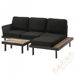 ⭐REVSKAR⭐3-человекowy наборmebli, за пределами антрацит/Ярпён/Дувхольмен антрацит⭐ИКЕА-49544731