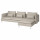 ⭐SODERHAMN⭐Диван 4-пассажир с шезлонгом, Fridtuna светло-бежевый⭐ИКЕА-99502291