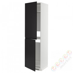 ⭐METOD⭐Шкаф, высокий лед/проживающий, белый/Upplöv матантрацит, 60x60x220 cm⭐ИКЕА-59493062