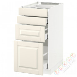 ⭐METOD / MAXIMERA⭐Бывший 4 пт/4шу, белый/Bodbyn сливочный, 40x60 cm⭐ИКЕА-19049879