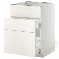 ⭐METOD / MAXIMERA⭐Форма L + 3F/2шу, белый/Веддинге белый, 60x60 cm⭐ИКЕА-09919821