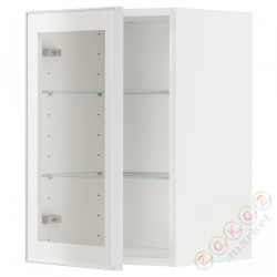 ⭐METOD⭐Шах половина/стакан Drz, белый/Hejsta белое прозрачное стекло, 40x60 cm⭐ИКЕА-79490543