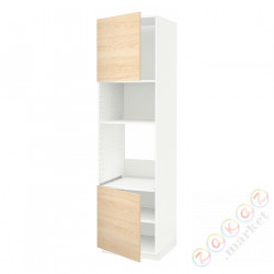 ⭐METOD⭐Шестой огромный/микрофон 2dr/половина, белый/Askersund яркий узор ясеня, 60x60x220 cm⭐ИКЕА-39459950