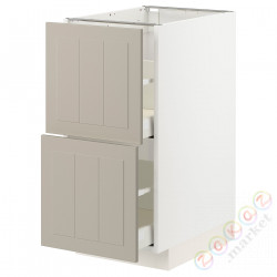 ⭐METOD / MAXIMERA⭐Sсstj 2fr/2в шу, белый/Stensund бежевый, 40x60 cm⭐ИКЕА-89408067